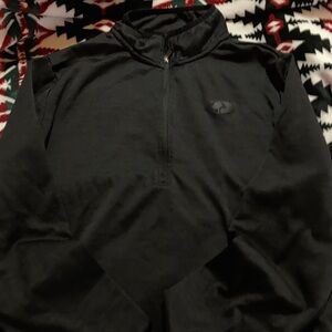 Mossy Oak Black Zip-Up Sweater